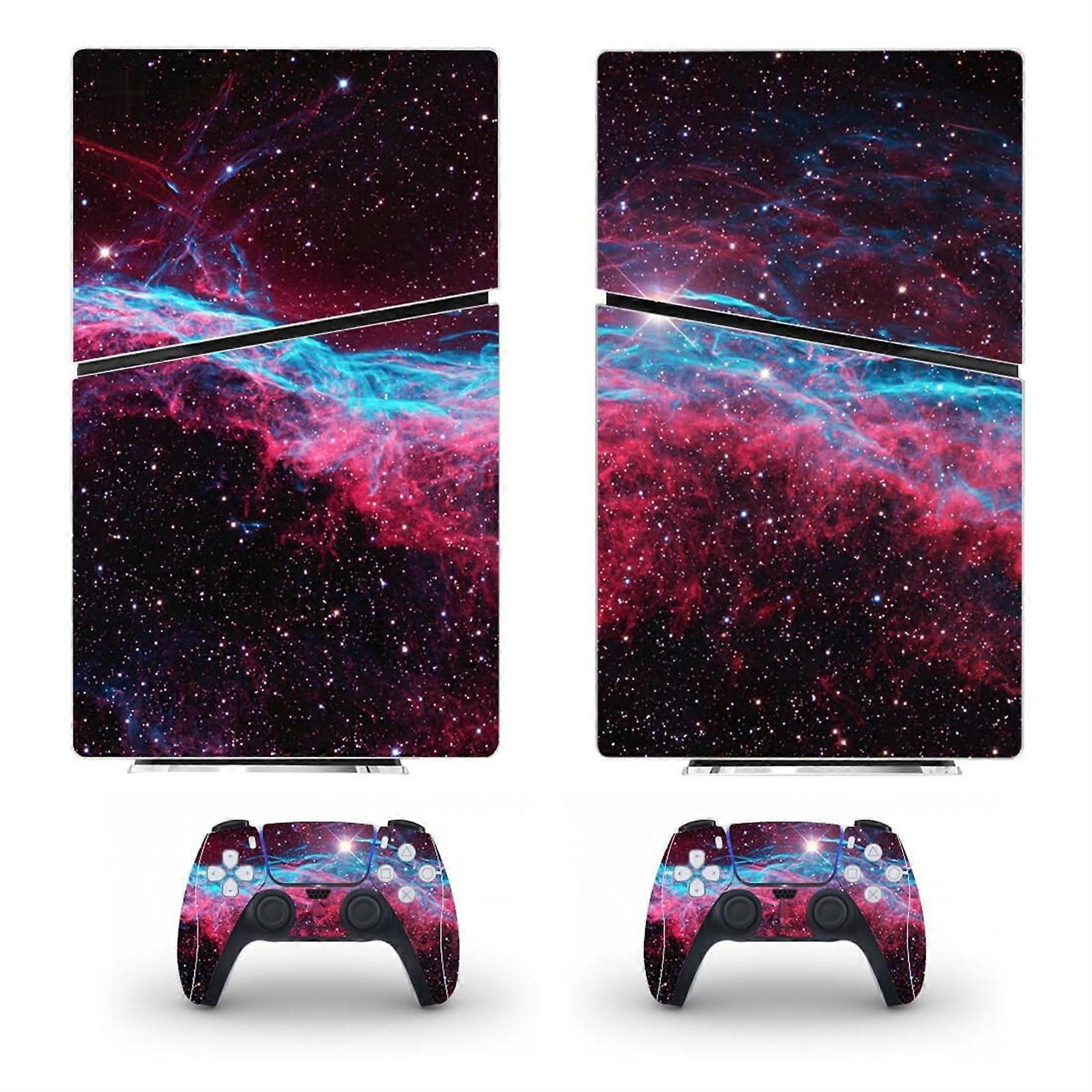 Anti Scratch PS5 Slim Skin Vinyl Cover Wrap For Disc & Digital Edition Console And Controller, Scratch Resistant, Compatible, No Foaming