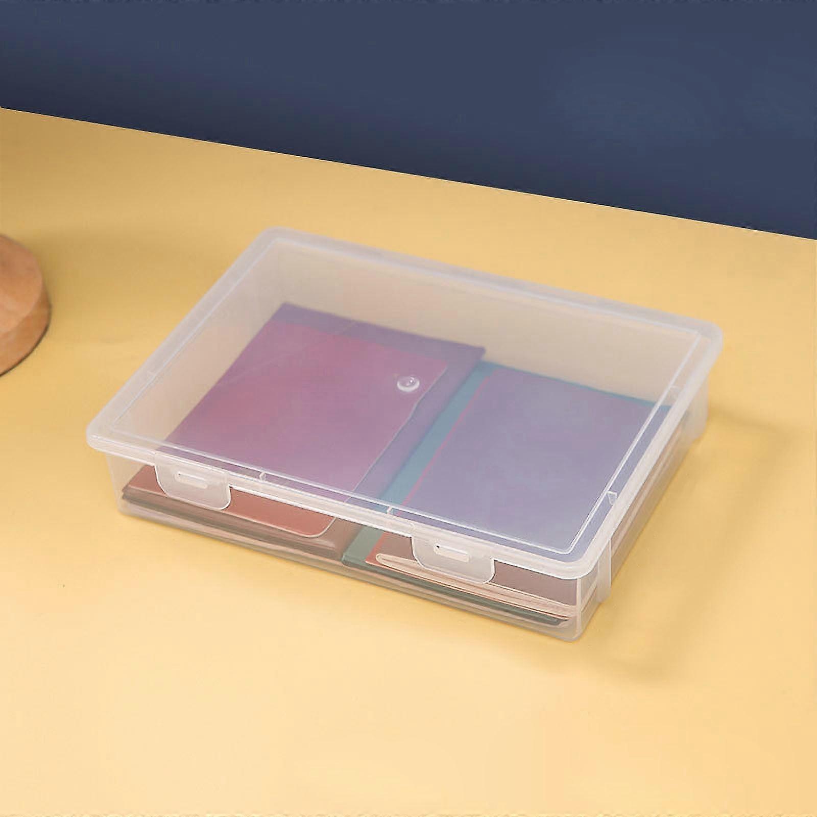 YMARPT Desktop Document Storage Box A4 Document Organizer Box The Key File Bag for School Office Travel