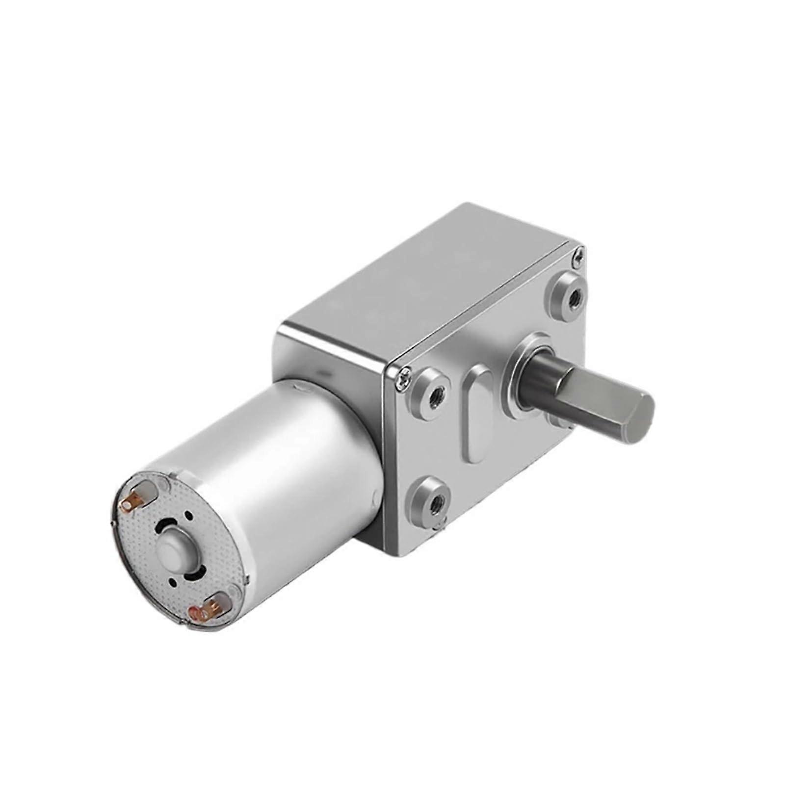 6V 40RPM DC Worm Gear Motor Low Speed  Torque Compact Design for Automation