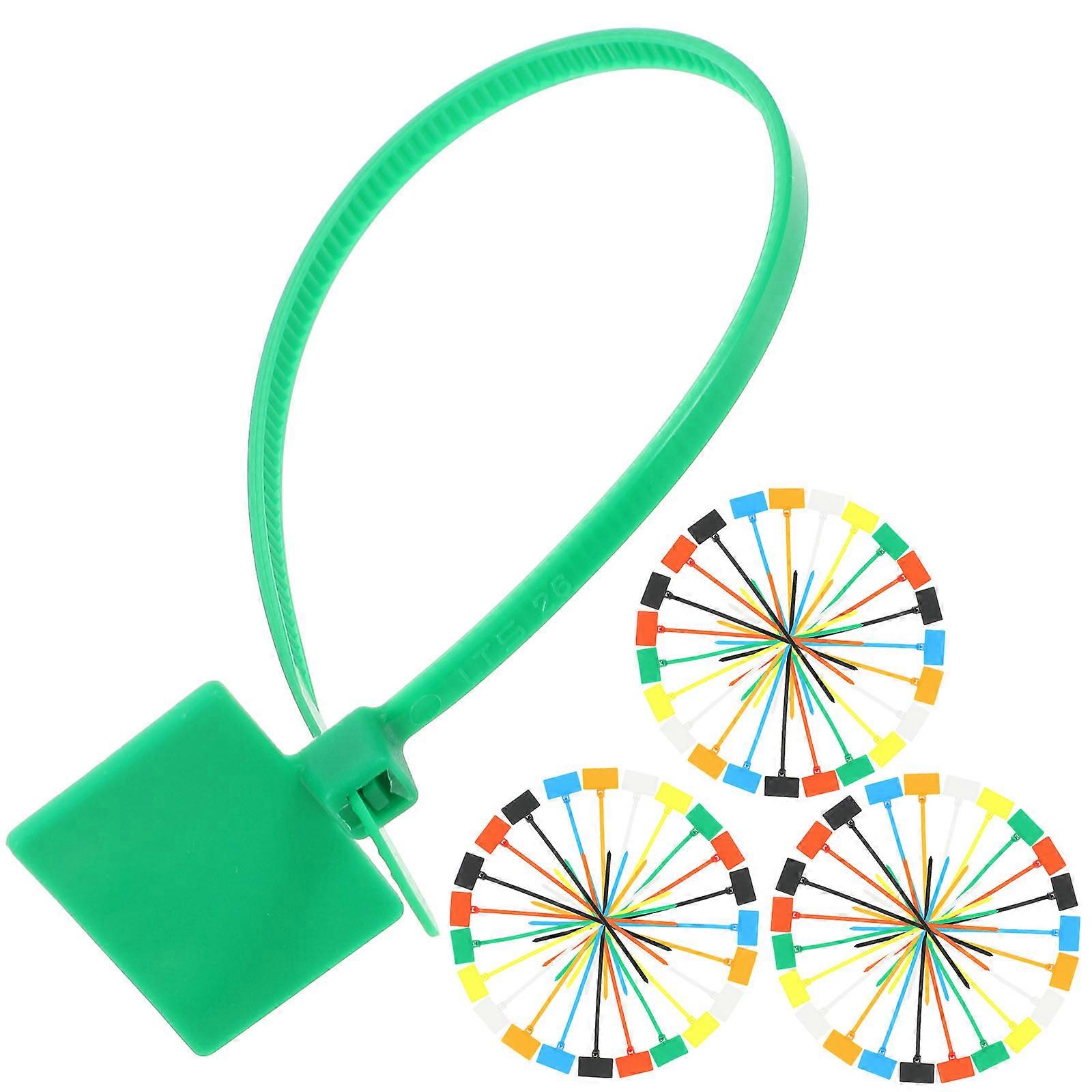 Nylon Cable Ties Self-Locking Loop Tag Mark Ties for Cable Organizing 2500Pcs