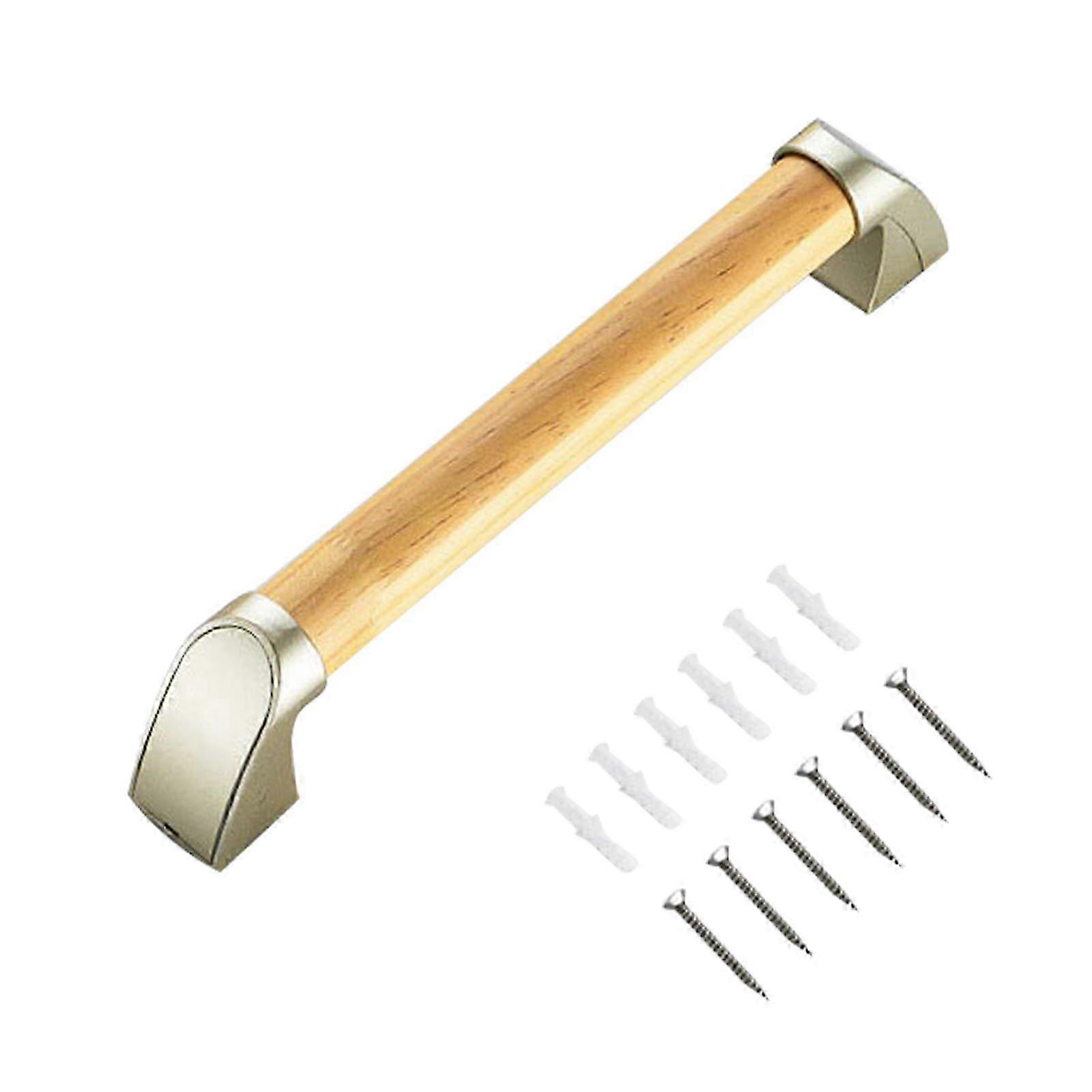 Shower Safety Grab Bar for Elderly, Solid Wood Bathroom Handle