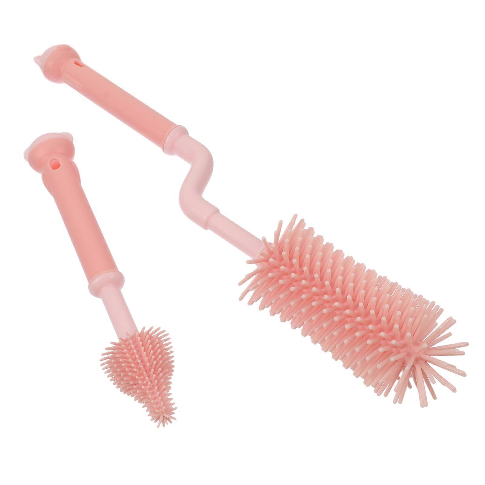 Plastic Handle Bottle Brush with Feeding Bottle Cleaner 6Pcs