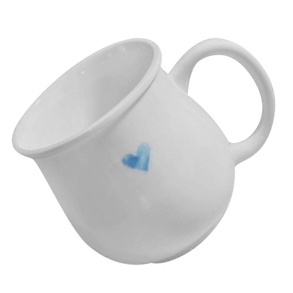 Heart Pattern Ceramic Coffee Mug for Storage Use with Handle