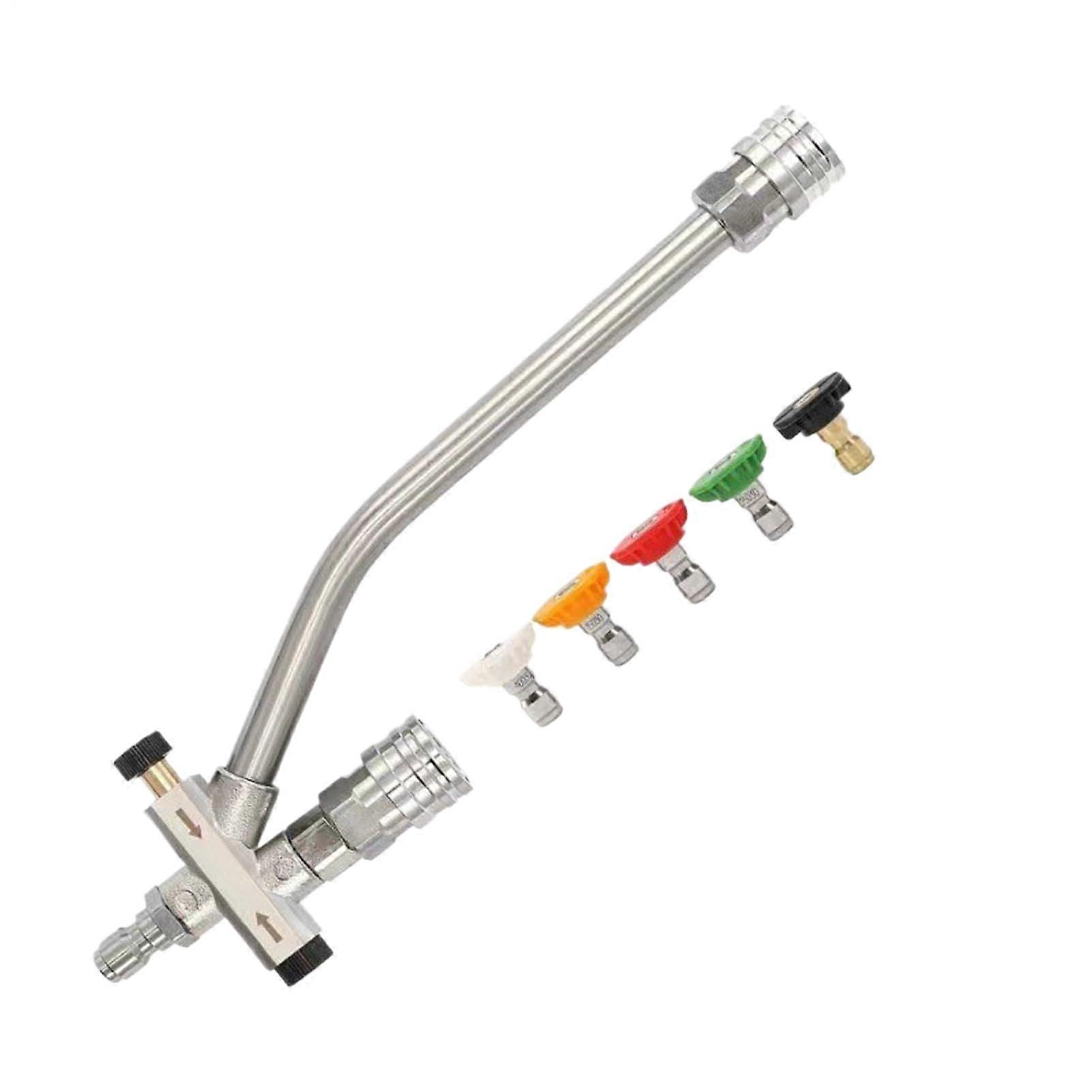 Double Connector Foam Cannon for Pressure Washer with Quick Connect, Adjustable Spray Modes