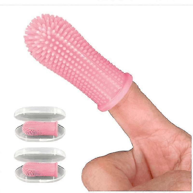 Dog Finger Toothbrush Teeth Cleaning Kit Set, 4 Pack