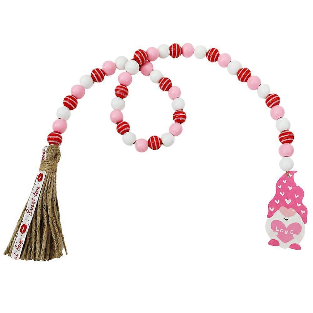 Beaded String Wood Bead Decor for Home Decor Multi Material Decoration 1Pack