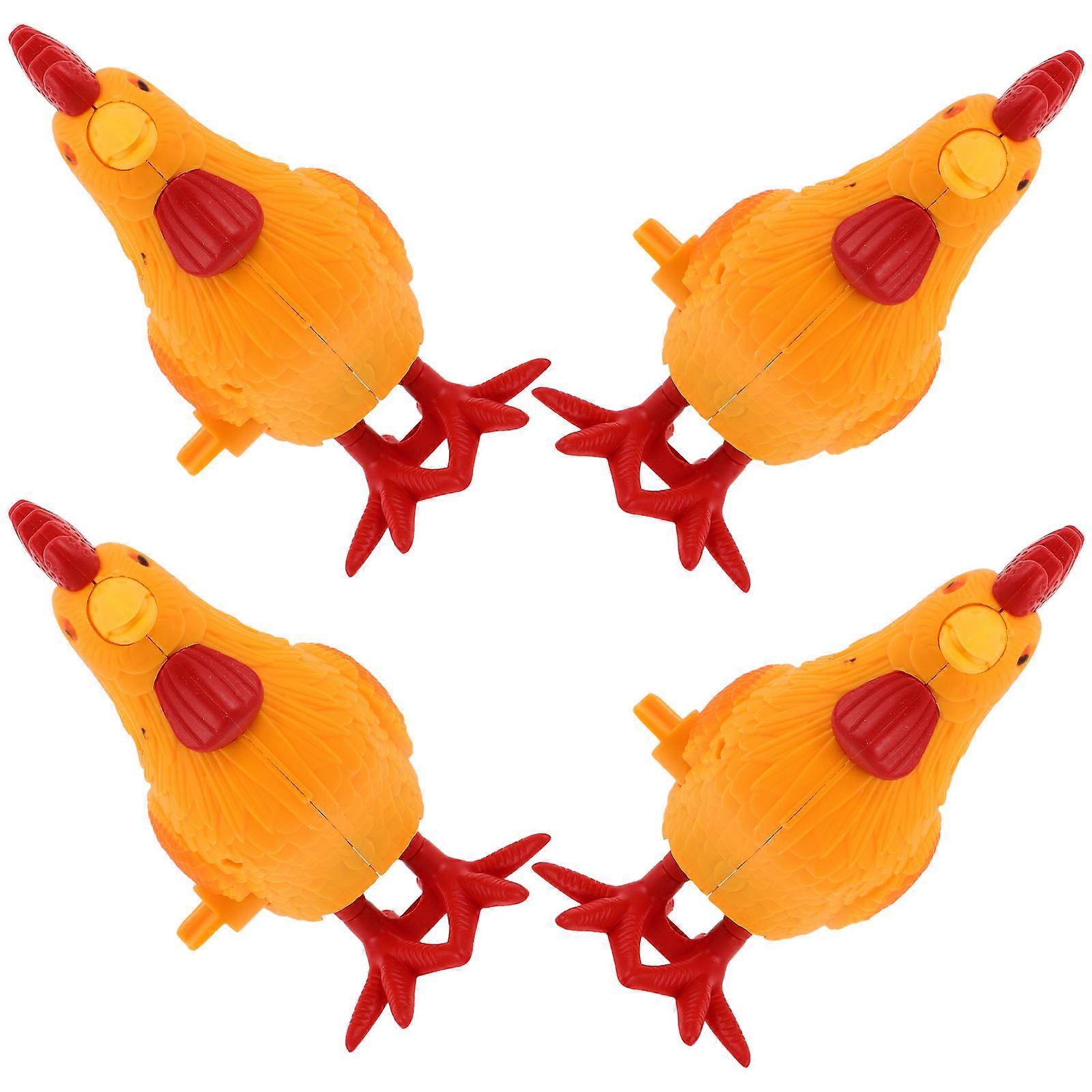 Clockwork Chick Toy Wind Up Jumping Toy for Toddlers 4Pcs Set