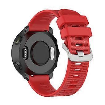 Cinturino da polso di ricambio in silicone morbido regolabile Twill Texture da 20 mm per Garmin Forerunner 158 / F