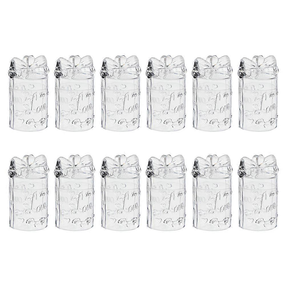 Transparent Plastic Candy Box for Storage Container 12Pcs