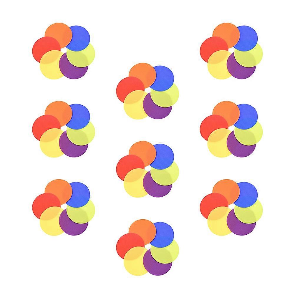 Education Carpet Markers Sticker for Teaching 30Pcs Assorted Color Nylon