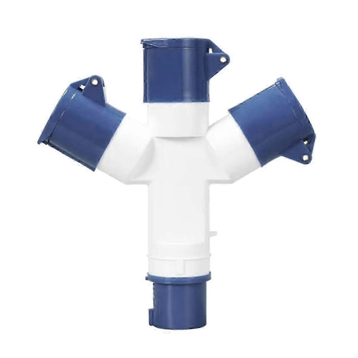 Y-Type Industrial Plug IP44 Waterproof 3Pin 16A Multi-Function Connector Branch Socket Three-Phase P