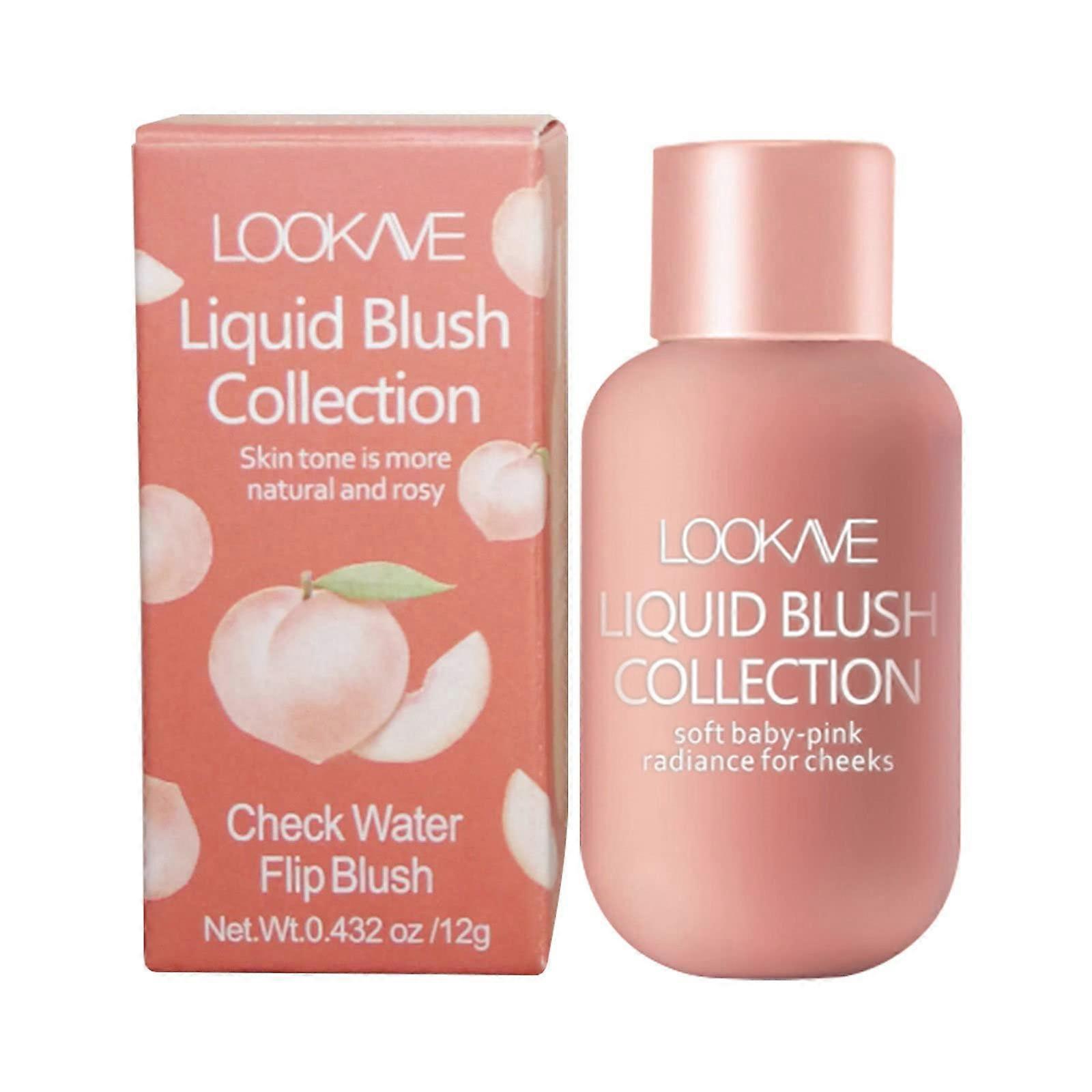 Liquid Cream Blush Waterproof Long Lasting Buildable Color for Cheeks and Lips Makeup