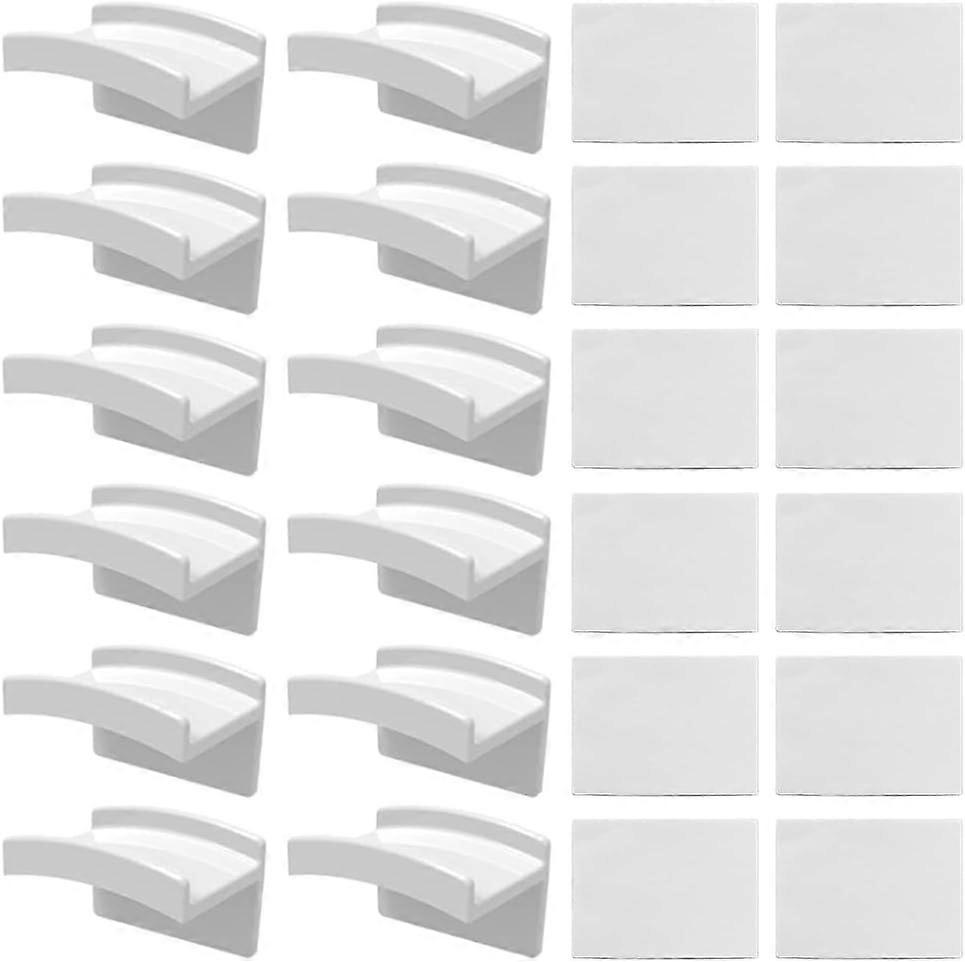 12-Pack Self-Adhesive Hat Hooks