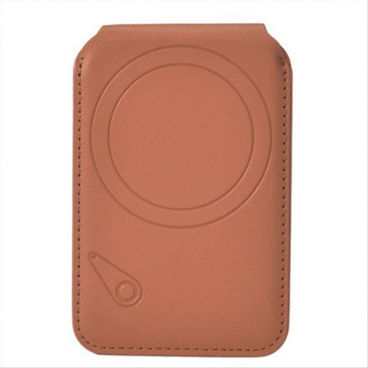 For Wallet with Find My Functionality, 3000g Magnetic Strength, Adjustable Stand for Brown
