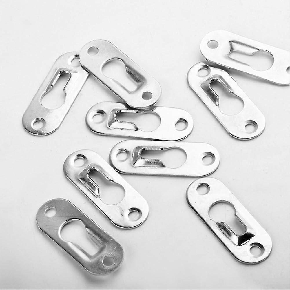 10pcs Wall Mount Hooks for Picture Frames and Mirrors, Durable Metal Brackets, Easy Installation