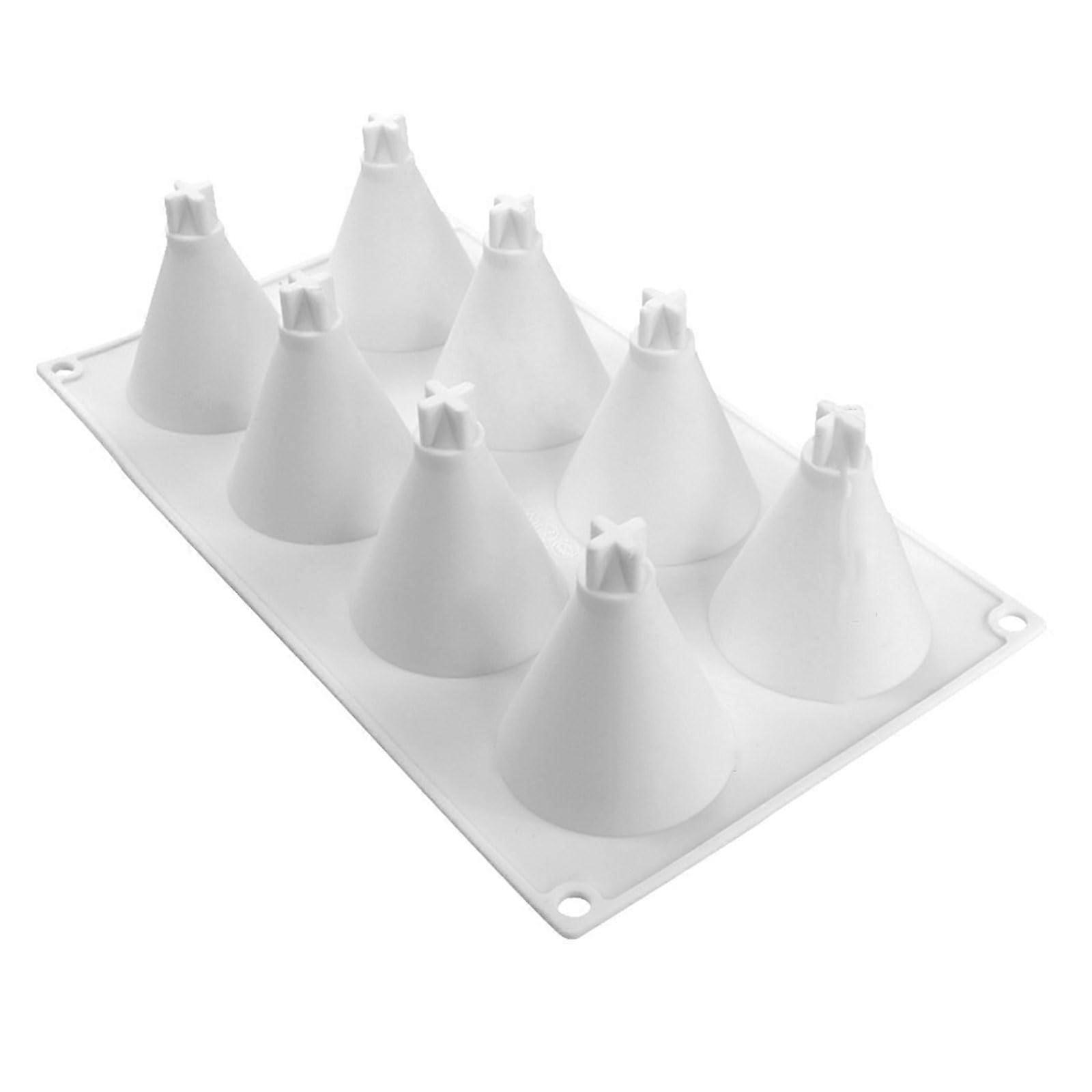 Cone Shape Silicone Baking Mold Nonstick Easy Clean Dishwasher Safe for Cake Chocolate Mousse