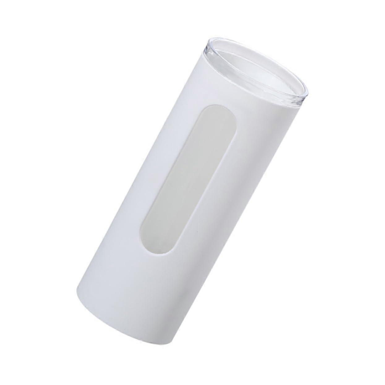 Automatic Paper Cup Dispenser for Water Cooler, Wall Mounted NoDrill Dustproof PP Holder White