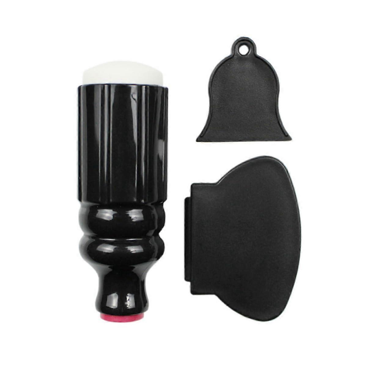 Double Head Nail Art Stamper with Scraper for DIY Manicure, Clear Image Transfer Tools