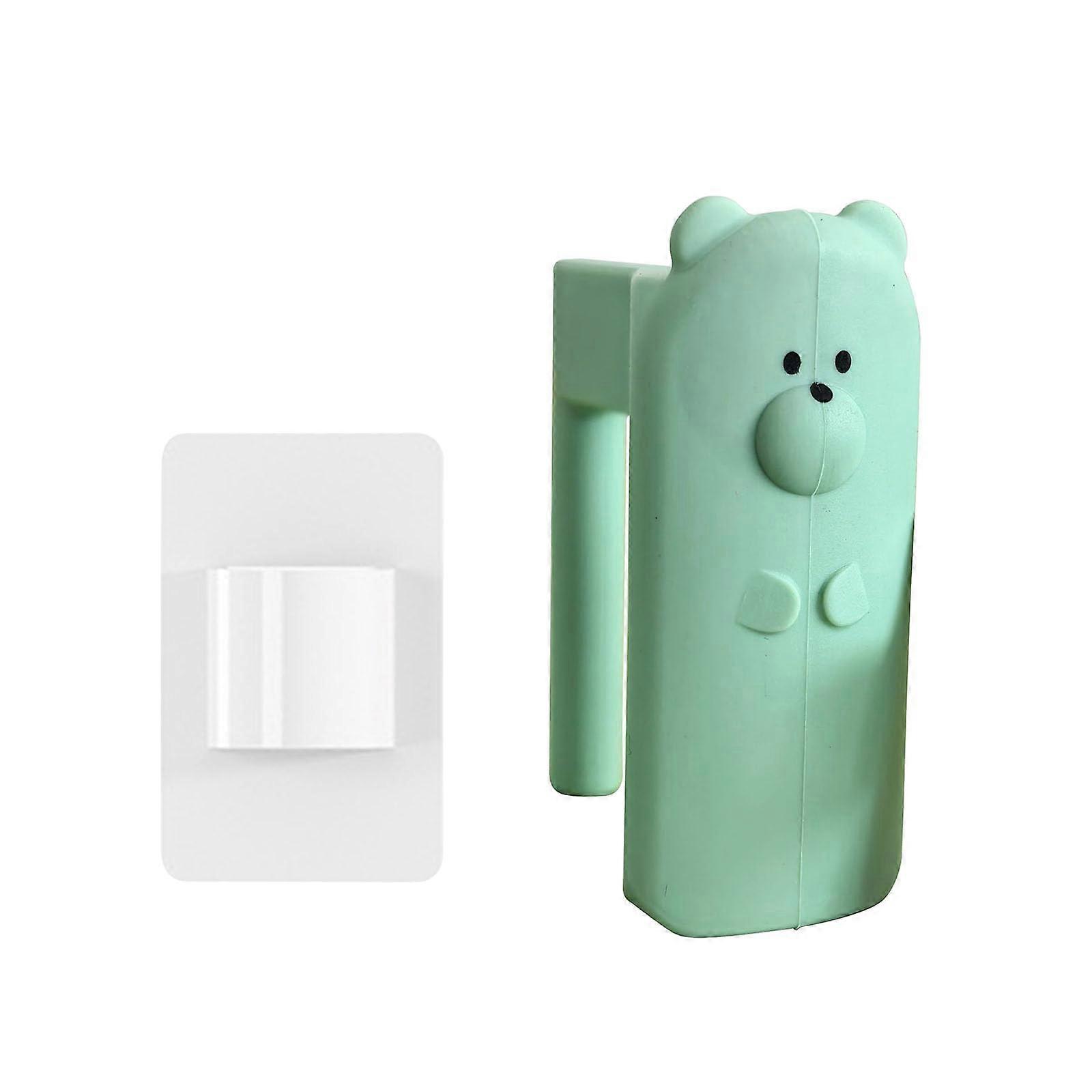 Silicone Concealed Door Draft Stopper with Bear Pattern, Gap Sealing Strip for Home and Office