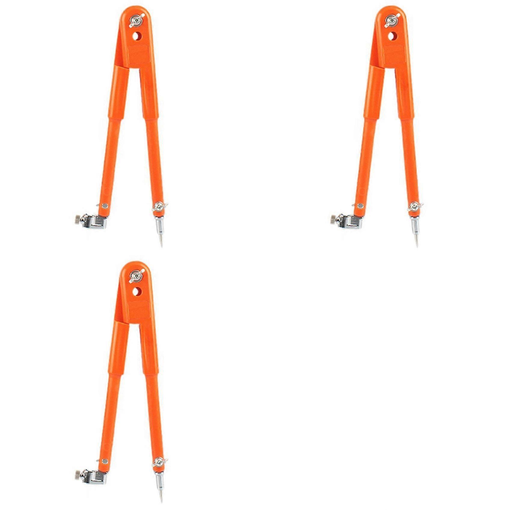 3X Carpenter Precision Pencil Compasses Large Diameter Adjustable Dividers Marking and Scribing Compass S