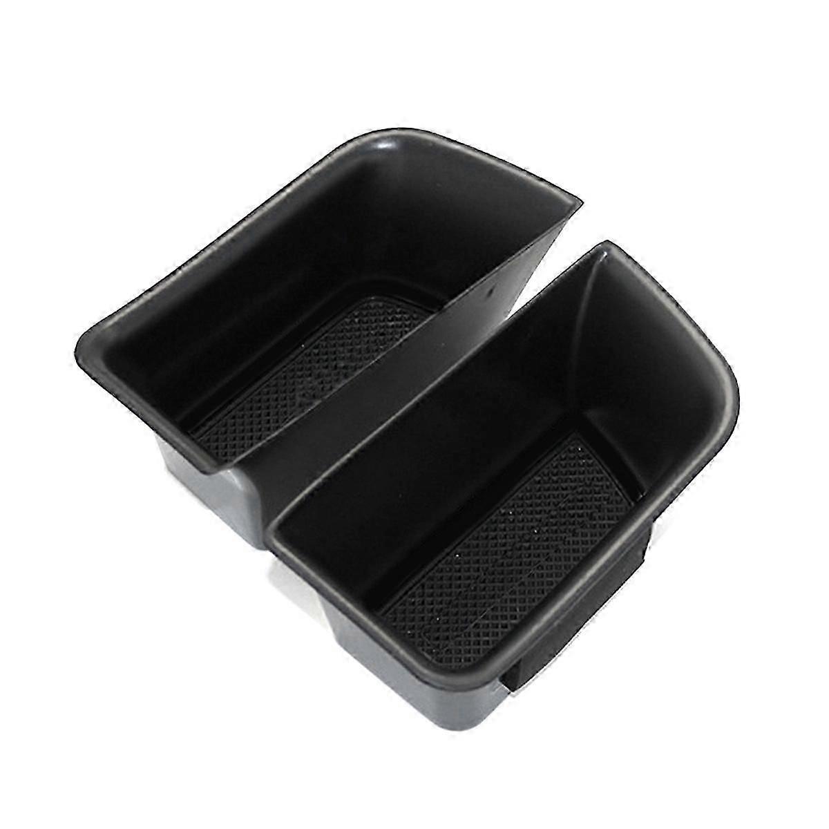 2Pcs Car Front Door Holder Armrest Storage Box For