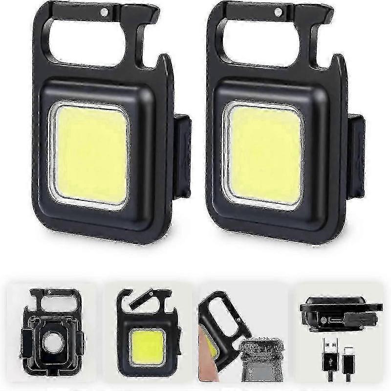 mini led rechargeable work light 2 pack with magnetic base