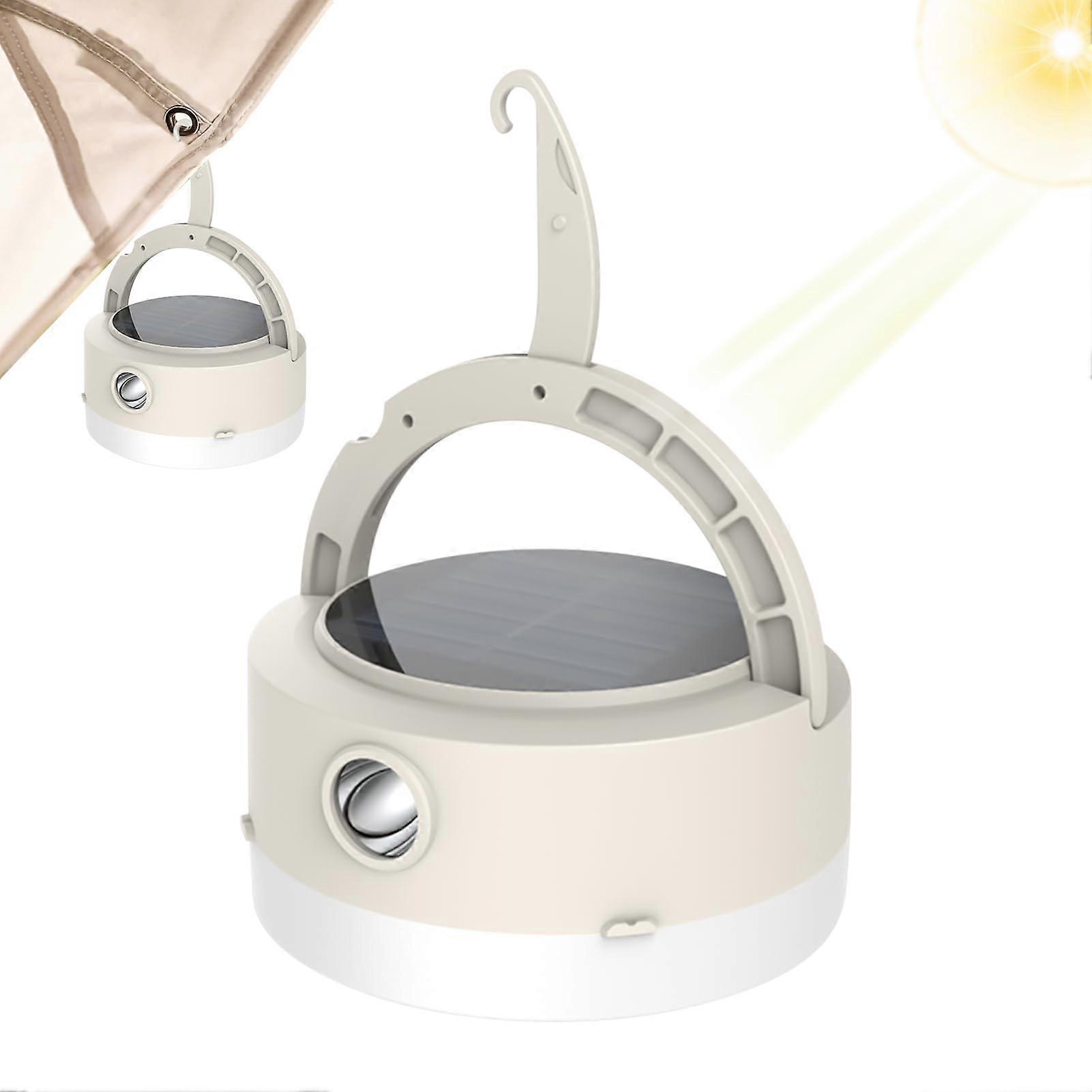Solar Camping Lantern, Rechargeable LED Lantern with USB Charging, Waterproof  Lumen 8 Modes