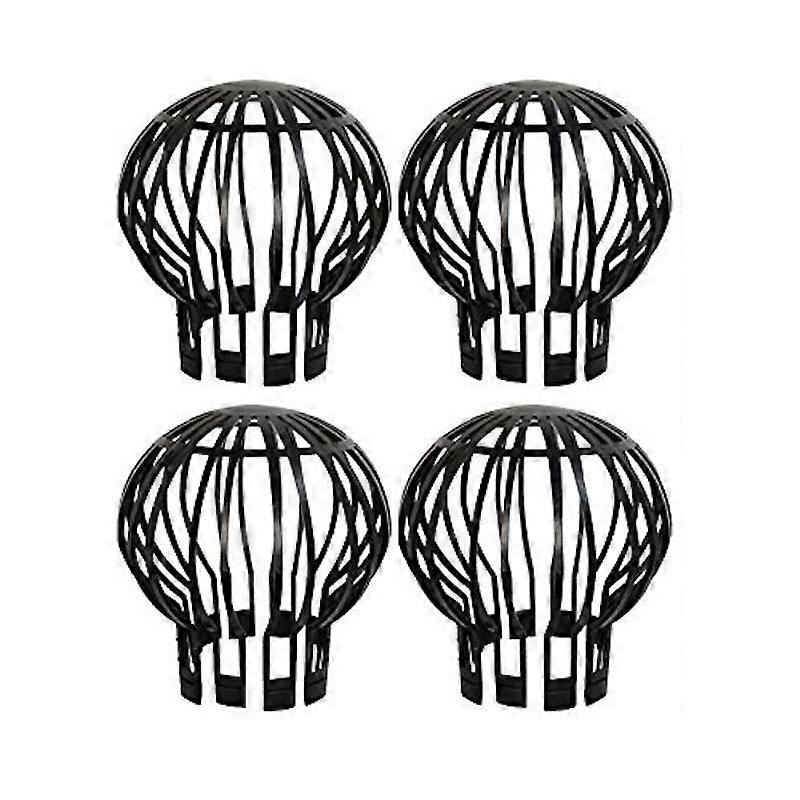 4PCS Gutter Guard Downspouts Strainer Preventing Clogging the Pipes