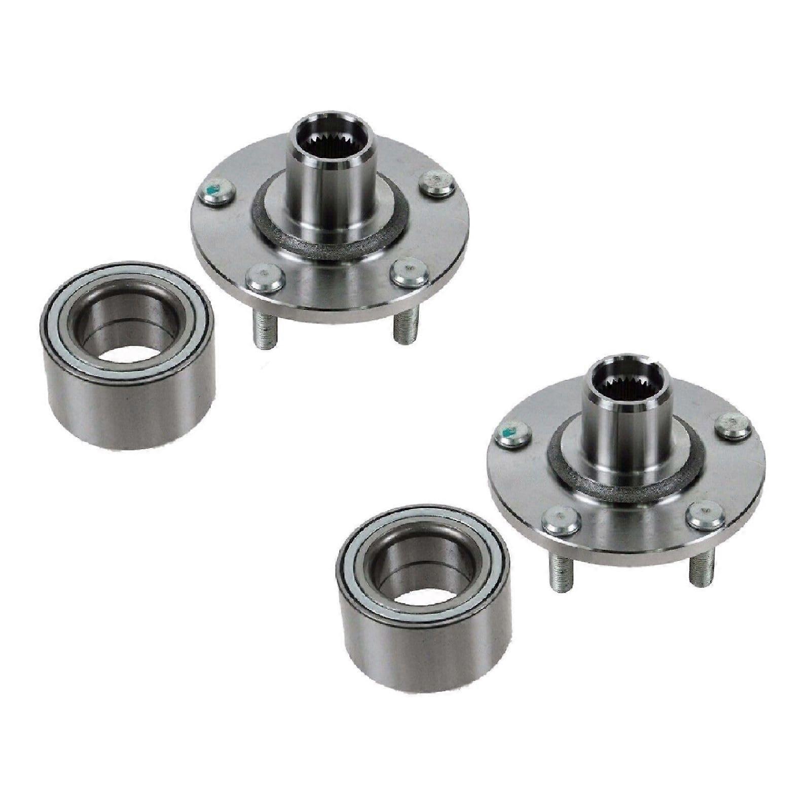 2pcs Front Wheel Hub Assembly 518516 Pair Driver and Passenger Side Direct Fit Replacement Durable Precision Construction