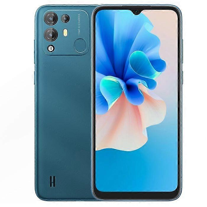 Smartphone Dual SIM com tela IPS de 6,5 polegadas, Android 11, ROM de 128 GB, azul YONIS
