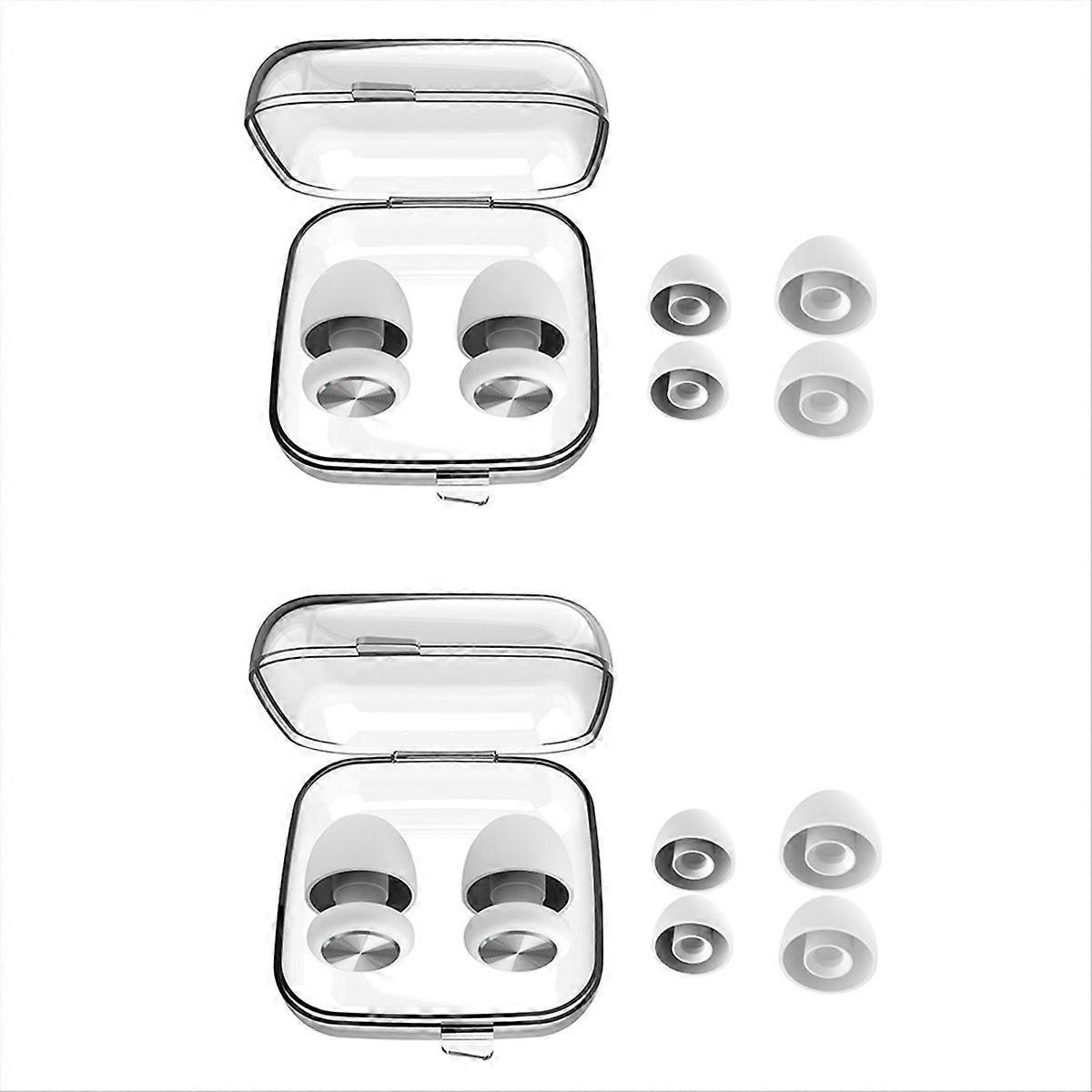 Ear Plugs for Noise Reduction Waterproof Silicone Ear Plug, White