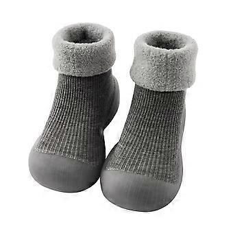 Katzenpantoffeln für Mädchen und Jungen, Größe 12 (US), weiches Strickmaterial mit Gummisohle, warme Haussocken – geeignet für Kleinkinder und Babys