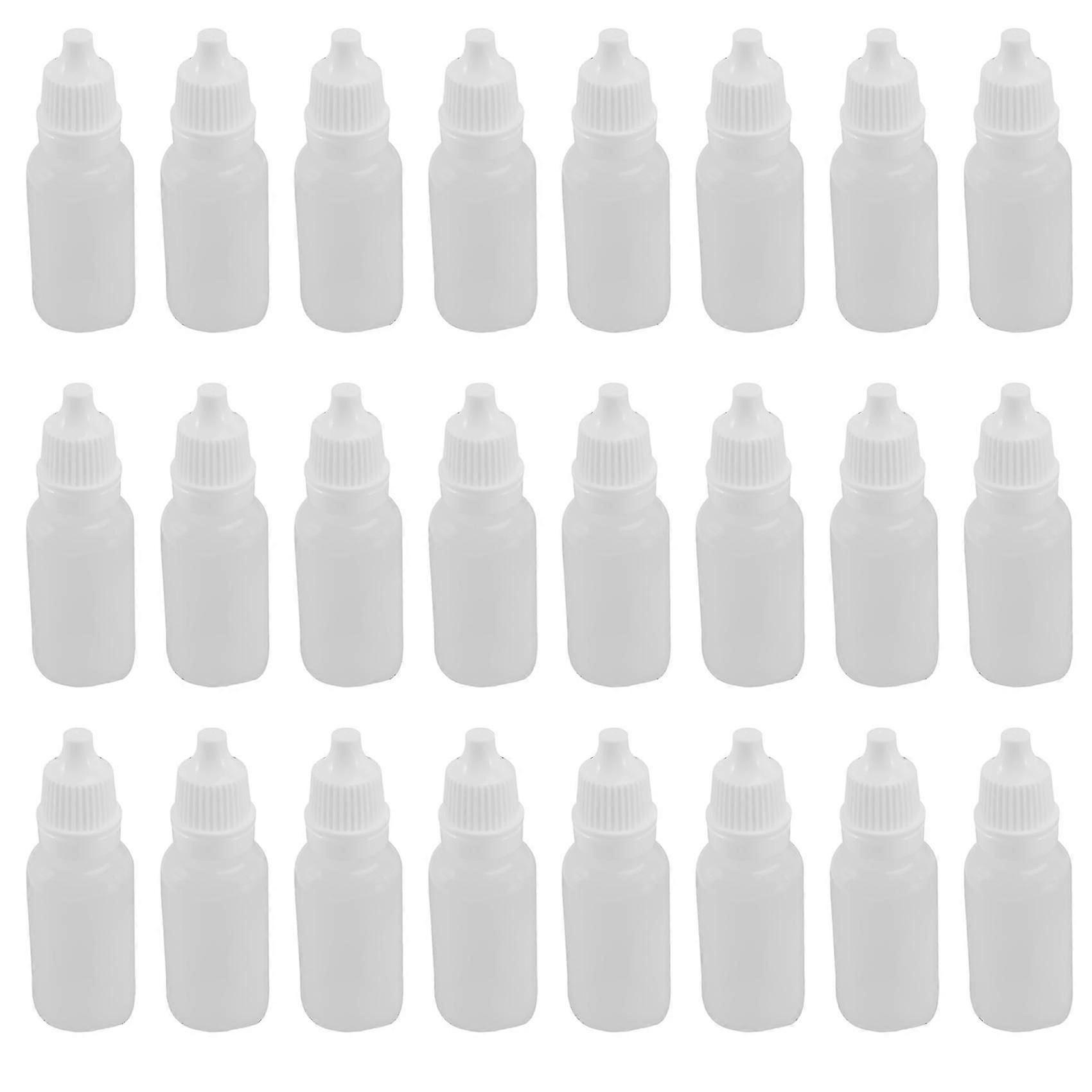 100pcs 15ml klemmebare dropper flasker øye flytende dropper påfyllbar
