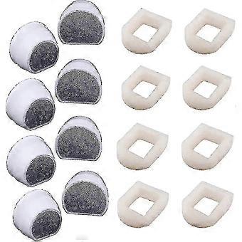 16 Pack Foam Prefilters And Carbon Filter Compatible With Petsafe Drinkwell Fountain Inox 360 Avalon - Xc