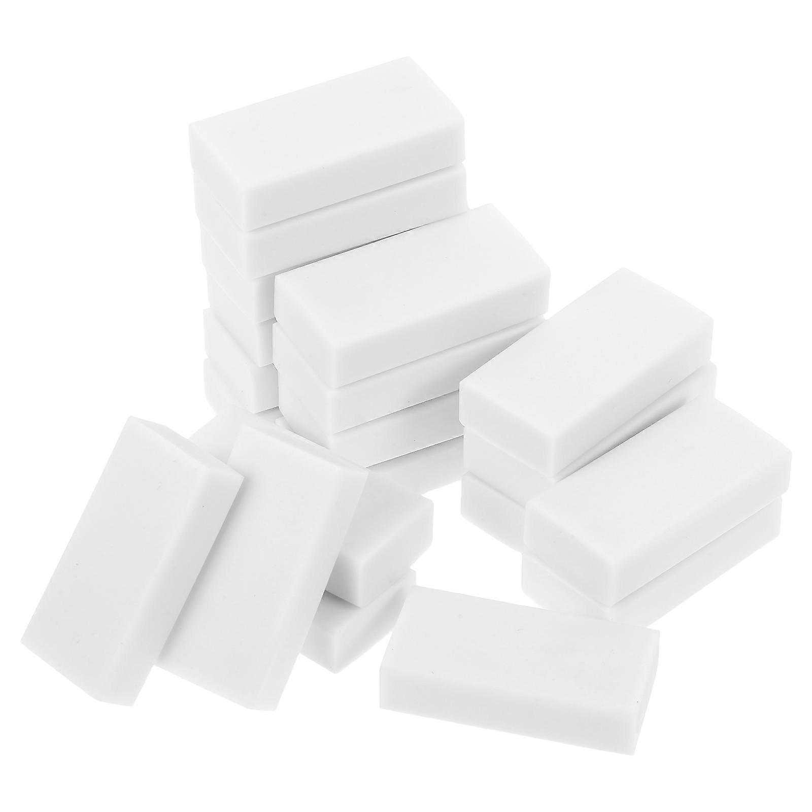 White Rectangular Erasers for School 20Pcs for Artistic Sketching