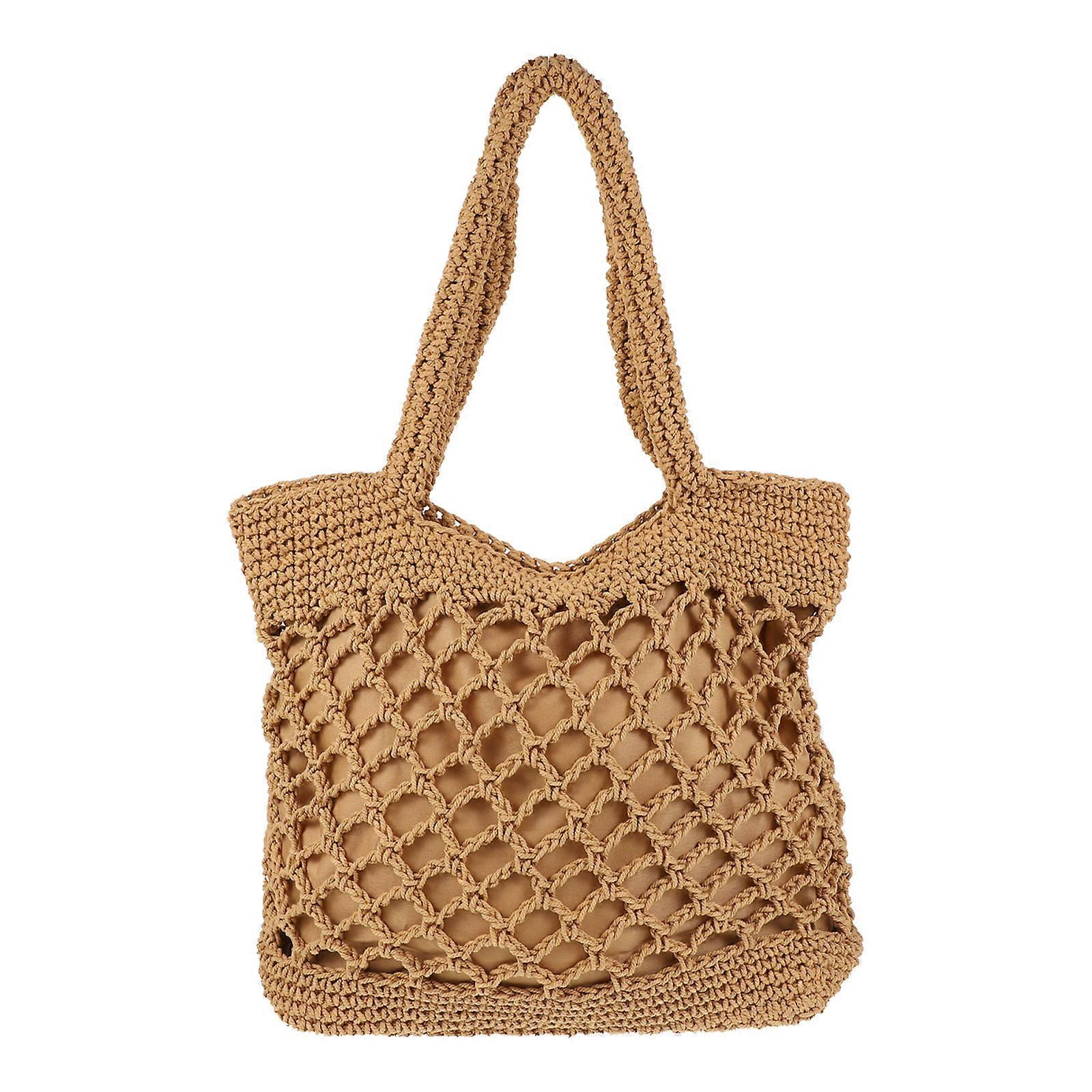 Cotton Woven Handbag Storage Function Practical Portable Hand Bag