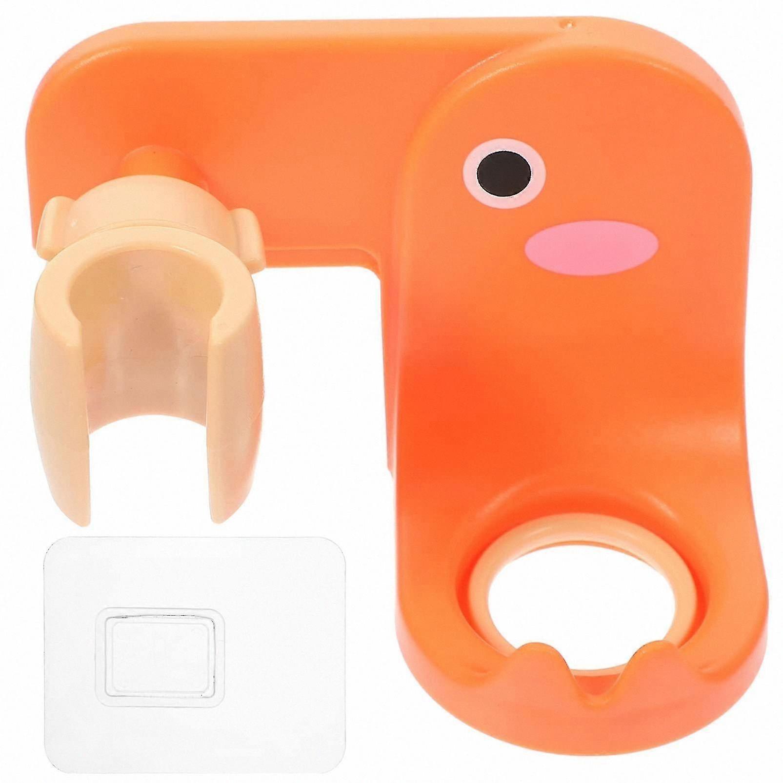 Adjustable Shower Head Holder with Storage Hook for Bathroom Wall Mount