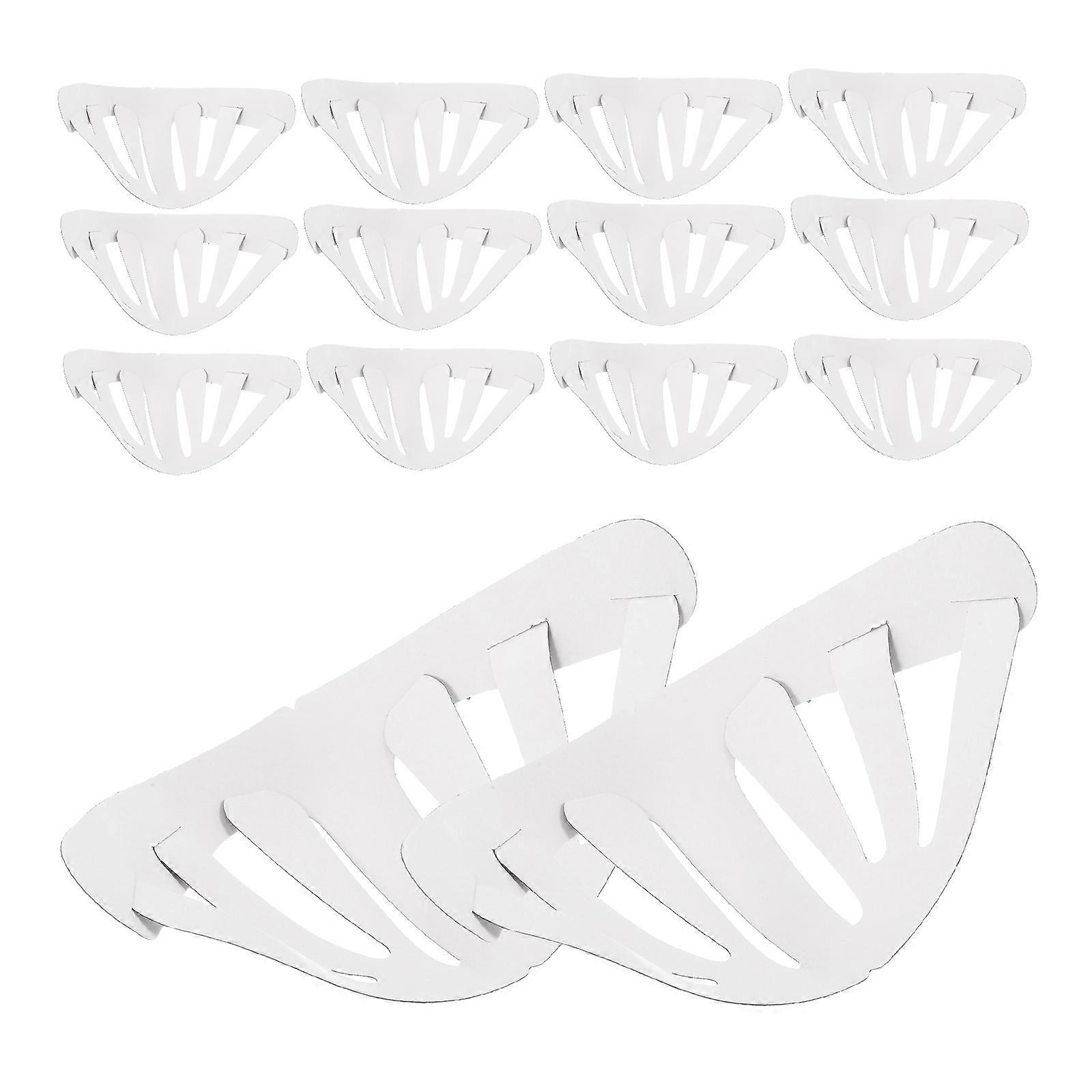Hat Inner Supports Baseball Cap Insert for Maintaining Shape 25Pcs White