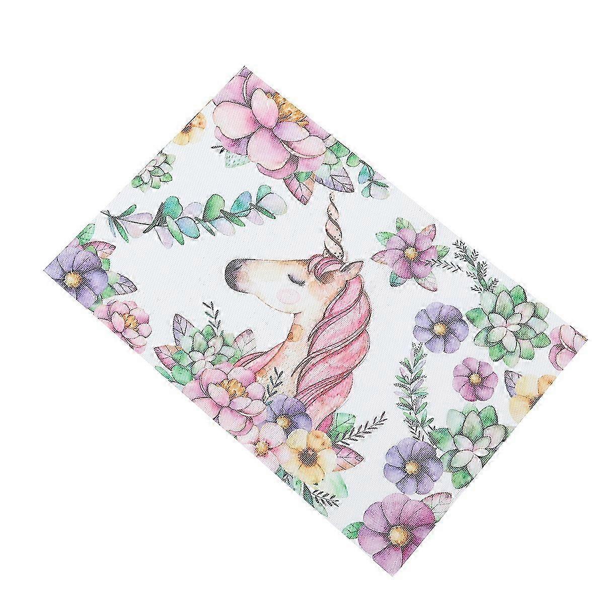 Garland Pattern Tableware Mat for Table Use 2Pcs Heat Insulation Dish Pads
