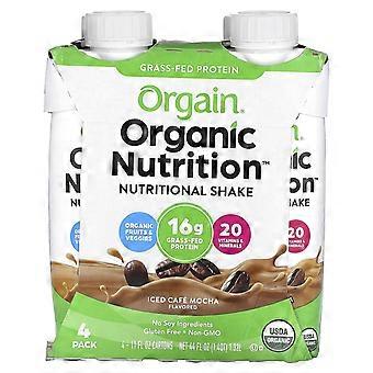 Orgain, Bio-Nahrungsergänzungsmittel, Eiskaffee Mokka, 4er-Pack, je 330 ml (11 fl oz), 2er-Pack