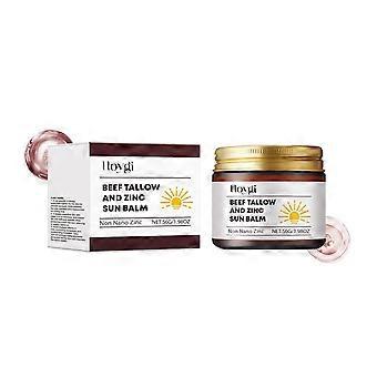 Baume solaire au suif de bœuf et au zinc, baume hydratant naturel pour la protection solaire, 56 g