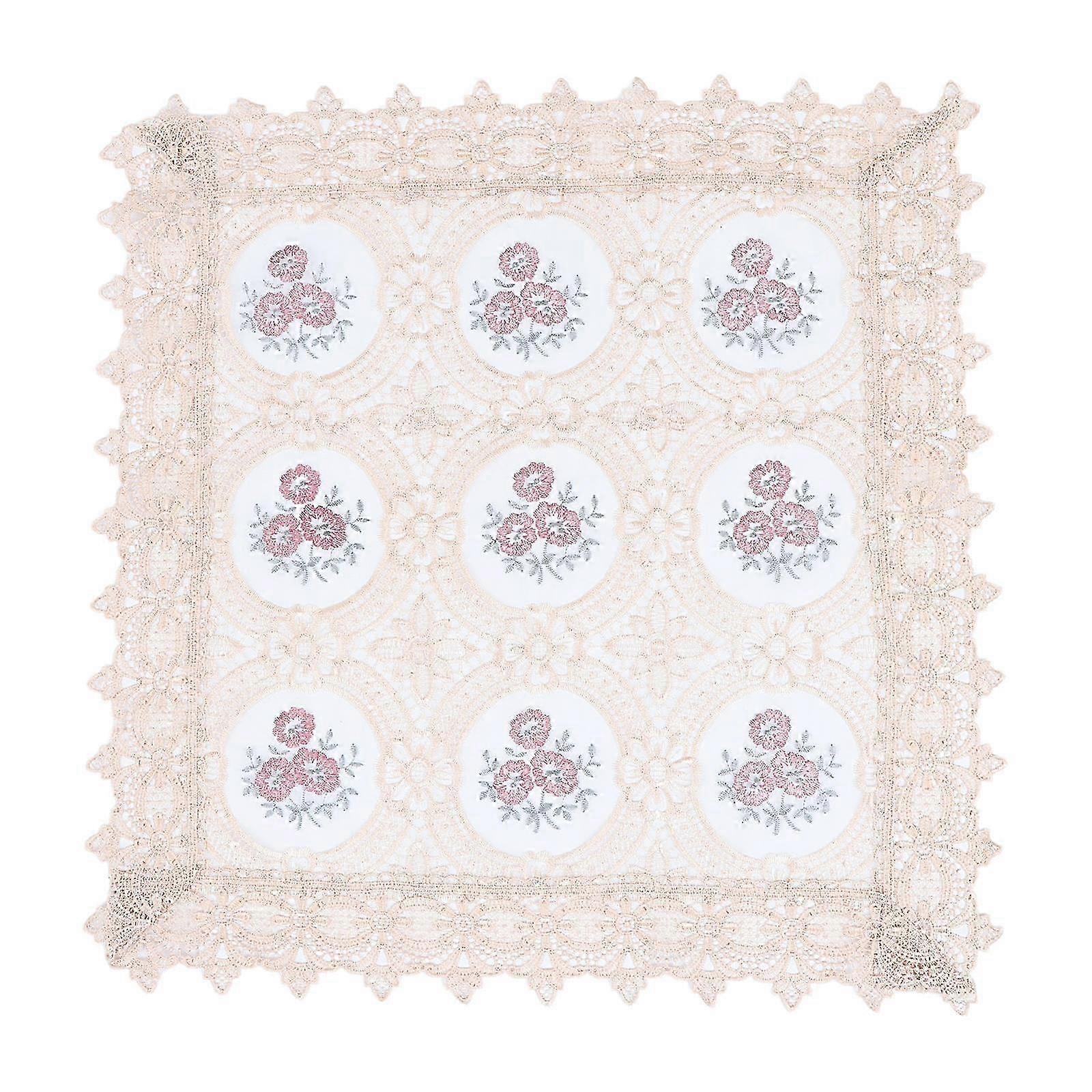 Lace Tablecloth compatible with Coffee Table Embroidery Table Runner