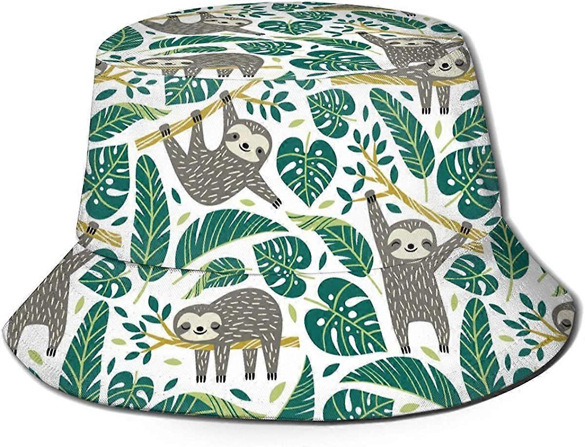 Palmeiras Havaianas Flores Pranchas de Surf Impressão Balde Sun Hat Para Homens Mulheres, Proteção Solar Uv Chapéus de Abas Largas Cap de Verão Packable