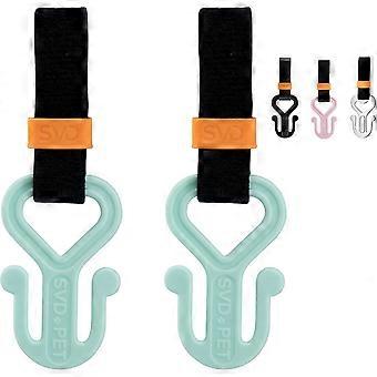 2PC Dog Poop Bag Holder, Waste Bag Holder, Dog Poop Bag Carrier, Hand Free Holder (Spearmint)