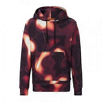 Boss Mens Patterned Regular Long-Sleeved Hoodie