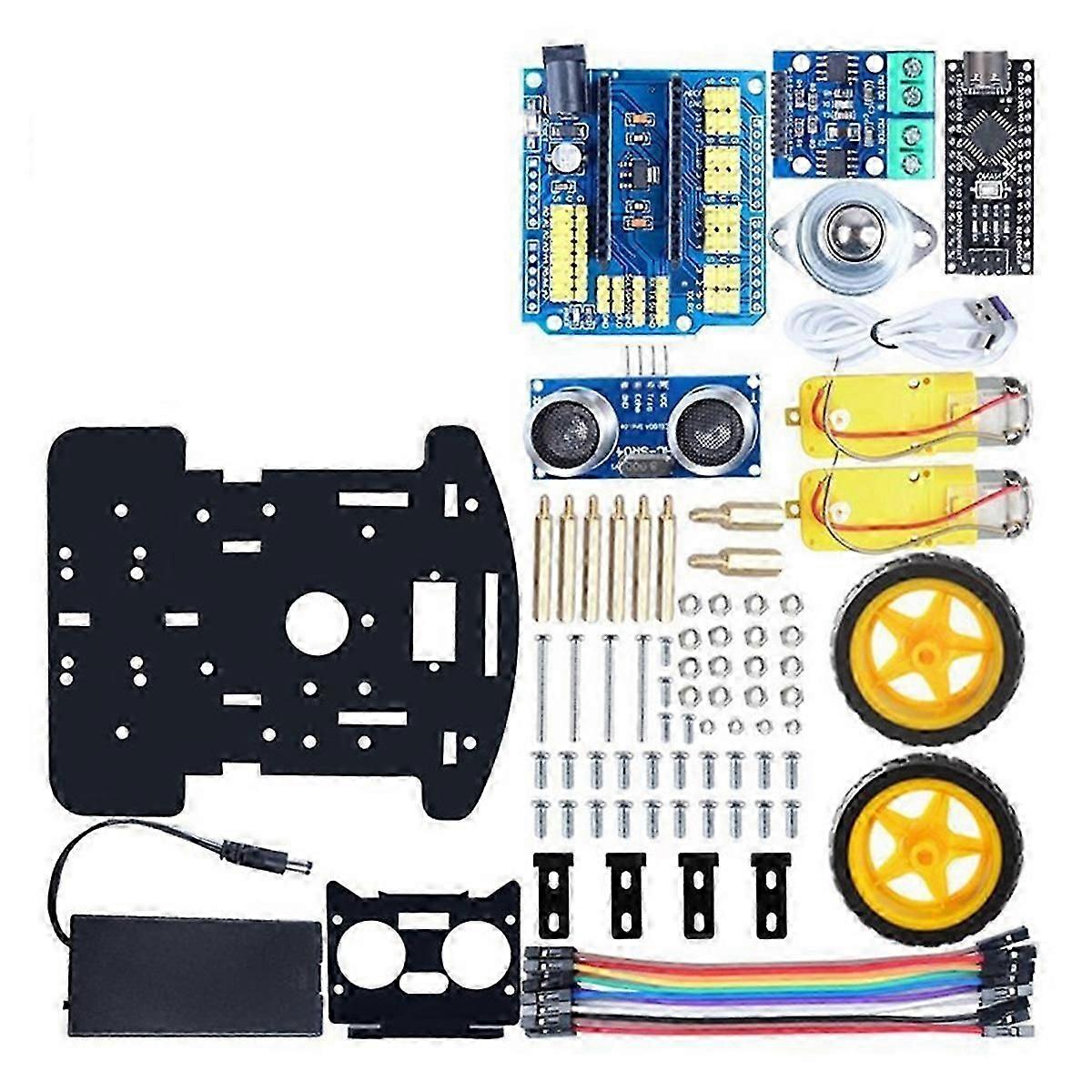 Smart Robot Kit for Programming Learning and Develop Skills Complete Kit Automation 2WD Robotic Kits