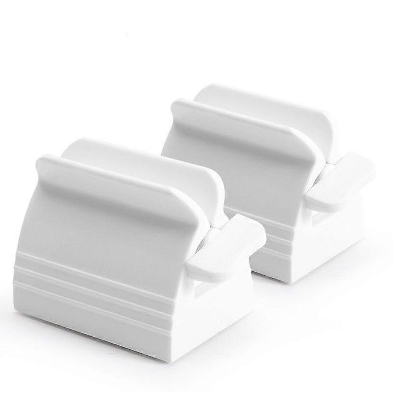 Multifunctional Manual Toothpaste Rolling Squeeze Household Items 2 Pcs (White)