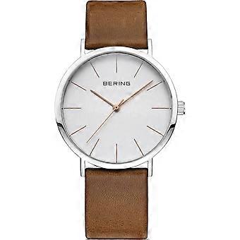 Bering Montre Homme Montre-Bracelet Slim Classic - 13436-506 Cuir