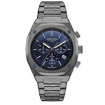 Roamer Men's Watch Analog Quartz Chronograph 854837 44 45 50 Stingray R7 Stainless Steel