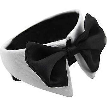 ZY6 Dog Bow Tie Wedding Dog Collar Pet Collar Adjustable Bow Tie Bow Tie Suitable For Large Dogs 55.8-63.5 Cm-